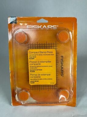 Fiskars Compact Easy Stamp Press Fits 3 X 5 Layouts Craft Hobby 078484029589